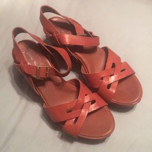 Kork-Ease Deborah Sandal Suede Short Heel Open toe